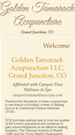 Mobile Screenshot of goldentamarackacupuncture.com